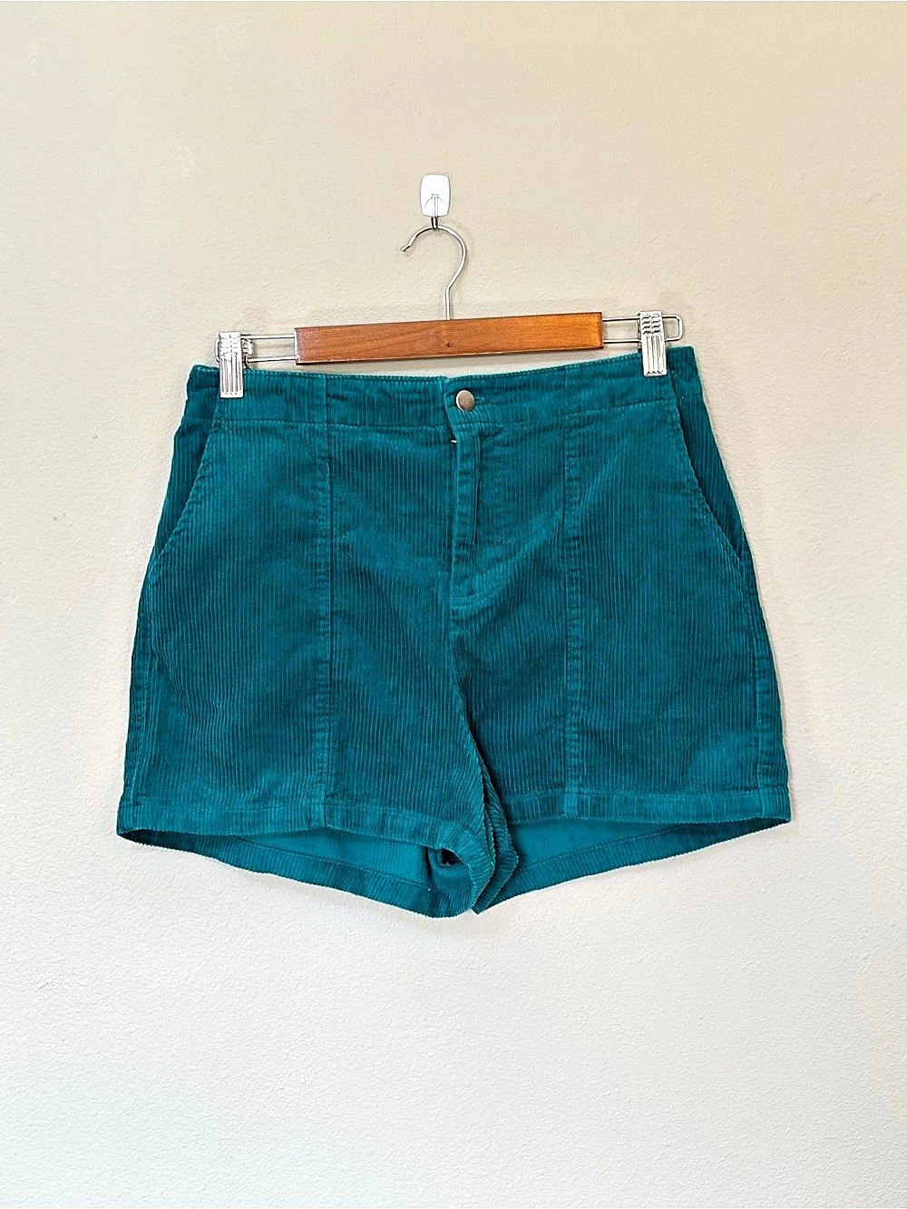 Wild Fable Size M Teal Corduroy Shorts